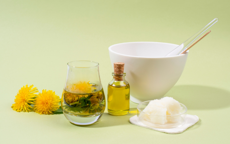Dandelion-infused oil and its skincare benefits -