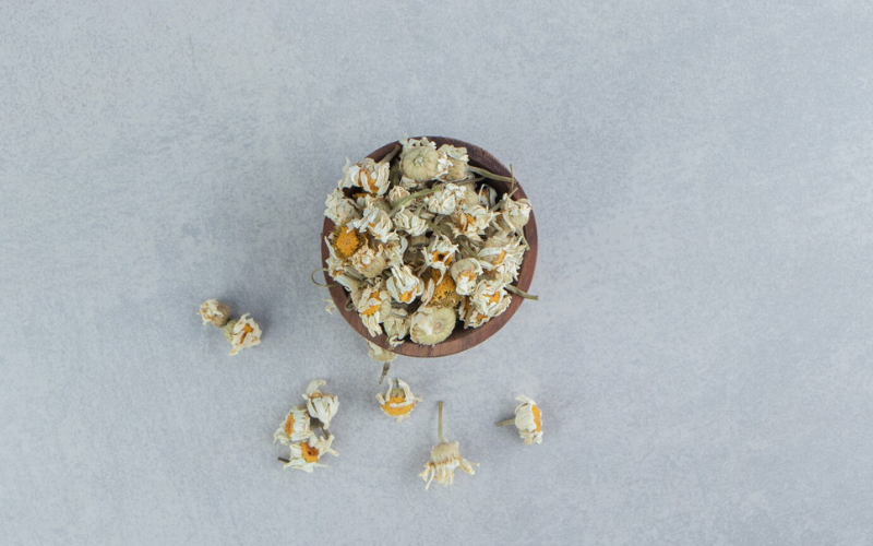 Dried  white helichrysum Flower -