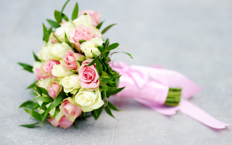 Pink flower bouquet images